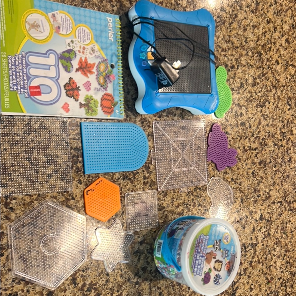 Perler Bead Craft Kit with Pegboards and Beads